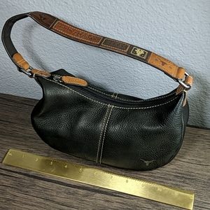 Fossil Texas longhorns embossed leather bag
